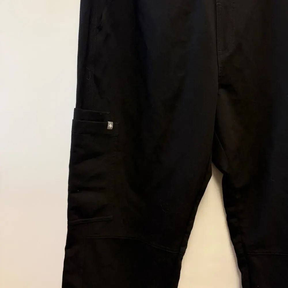 FIGS Axim Cargo Scrub Pants Black Sz XL
